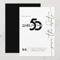 Modernes Minimal | 50. Gala Save the Date