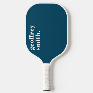 Modernes Minimal Aquamarin Blue Your Individuelle Pickleball Schläger