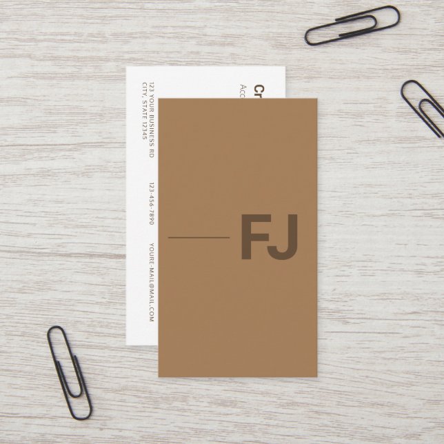 Modernes Minimal benutzerdefiniertes Logo, einfach Visitenkarte (Vorderseite/Rückseite Beispiel)