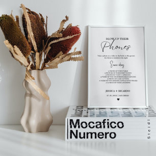 Modernes Minimal Blow-up-Foto Poster