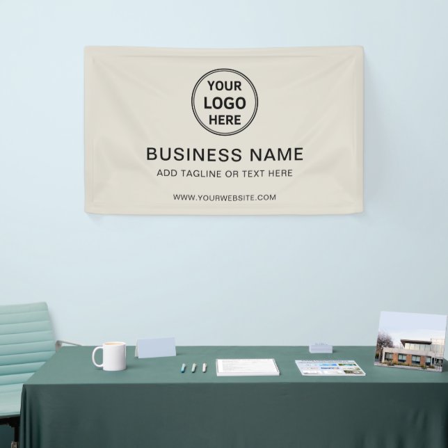 Modernes Minimal-Branding für kundenspezifische Lo Banner (Messeveranstaltung)
