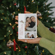 Modernes Minimal Burgundy Merry Typografie 2 Foto