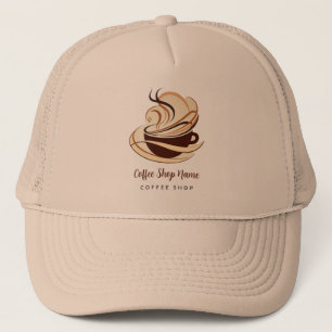 Modernes Minimal Coffee Shop beruflich Truckerkappe