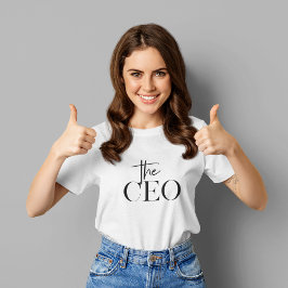 Modernes Minimal Der CEO Black T-Shirt