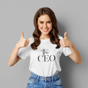 Modernes Minimal Der CEO Black T-Shirt