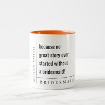 Modernes Minimal einfach kühne klasse Bridesmaid G