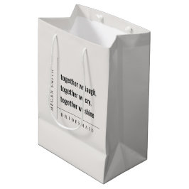 Modernes Minimal einfach zusammen Bridesmaid Gesch Mittlere Geschenktüte