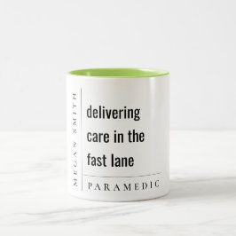 Modernes Minimal einfaches Motivierend paramedisch Zweifarbige Tasse