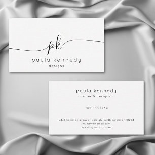 Modernes Minimal-Elegant-Monogramm Visitenkarte