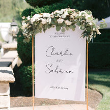 Modernes Minimal Elegantes Hochzeitsszenario