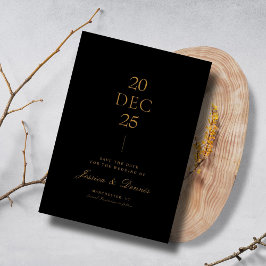 Modernes Minimal Elegantes Script Save the Date sc Einladung