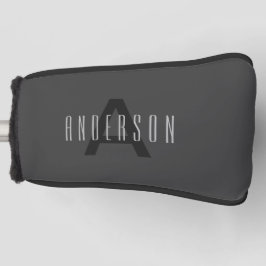 Modernes Minimal Monogram Design bearbeitbar Dunke Golf Headcover