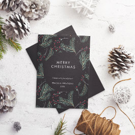 Modernes Minimal Pine Muster Weihnachten im Untern