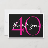 Modernes Minimal-Pink Vierzig Fabelhaft Script Geb
