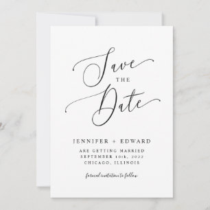 Modernes Minimal Save The Date