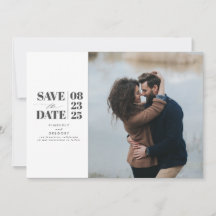 Modernes Minimal-Save the Date-Foto