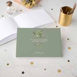 Modernes Minimal | Spring Greenerity Wedding Gästebuch