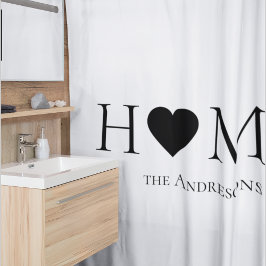 Modernes Minimal-Zuhause-Personalisiertes Geschenk Duschvorhang