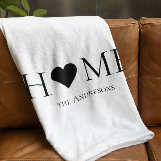 Modernes Minimal-Zuhause-Personalisiertes Geschenk Fleecedecke (Von Creator hochgeladen)