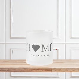 Modernes Minimal-Zuhause-Personalisiertes Geschenk Mattglastasse