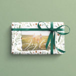 Modernes, minimales Blatt 1 Foto Drehbuch elegante Feiertagskarte<br><div class="desc">Moderne minimale Blätter-Skript klassisch elegante fröhliche Weihnachtskarte. Handgemalte Eukalyptus,  minimales Laub und modernes rustikales Rattanfeuer verleihen dieser Ferienkarte ein luxuriöses Ambiente. In klassischen Grüntönen,  Braun und Grau.</div>