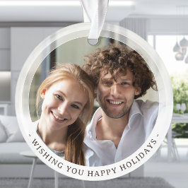 Modernes, minimales Doppelformat mit je zwei Fotos Ornament