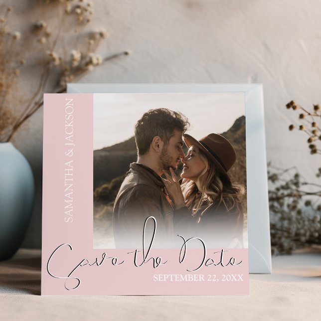 Modernes Minimales Foto | SAVE THE DATE (Von Creator hochgeladen)