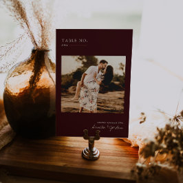 Modernes Minimales Foto | TISCHNUMMER