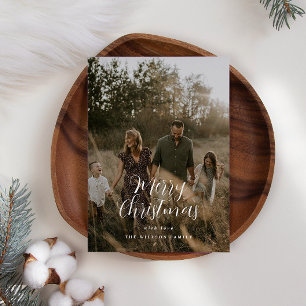 Modernes, minimales Foto Weihnachtsgeschenk Feiertagskarte