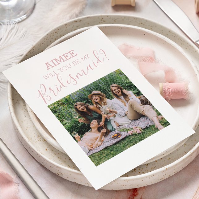 Modernes Minimales Foto | Werden Sie meine Bridesm (Von Creator hochgeladen)