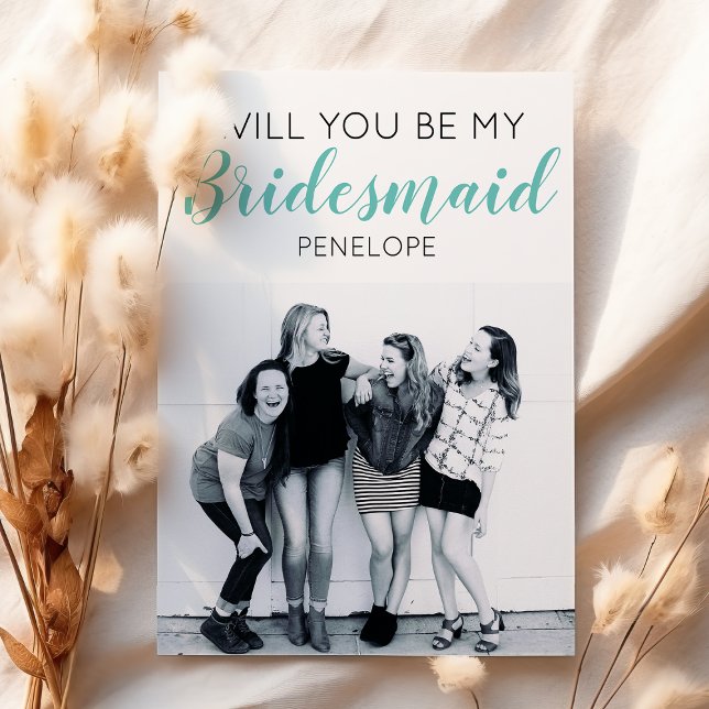 Modernes Minimales Foto | Werden Sie meine Bridesm (Von Creator hochgeladen)