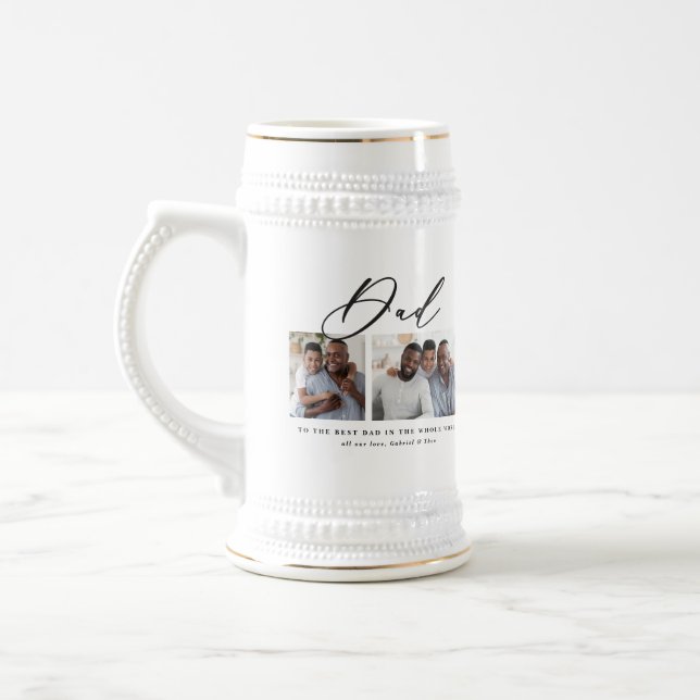 Modernes, minimales Script-Geschenk mit mehreren F Bierglas (Links)