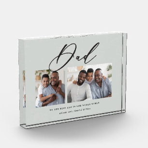 Modernes, minimales Script-Geschenk mit mehreren F Fotoblock