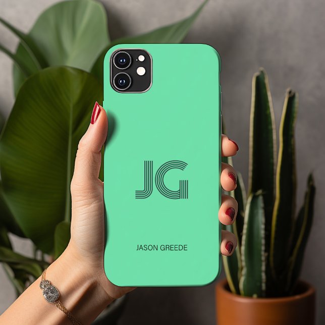 Modernes, minimales, trendy Mint Green einfaches M Case-Mate iPhone Hülle (Von Creator hochgeladen)