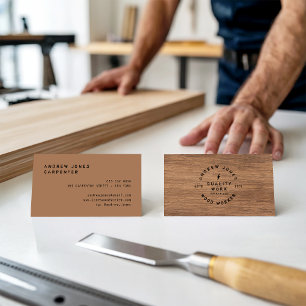 Modernes minimales Vintages Typografie rustikales  Visitenkarte