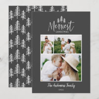 Modernes minimales Weihnachtsfest rustikal Multi-F