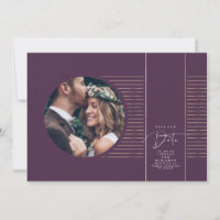Modernes, minimales, zartes Save the Date Foto