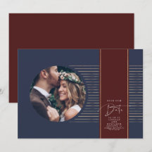 Modernes, minimales, zartes Save the Date Foto
