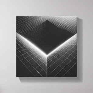 Modernes minimalist abstraktes Gitter Void - 3D-Dr Leinwanddruck