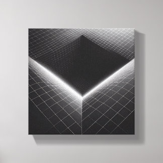 Modernes minimalist abstraktes Gitter Void - 3D-Dr Leinwanddruck