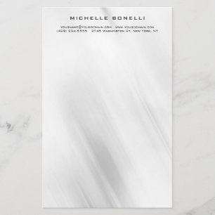 Modernes minimalist professionelles graues Design Briefpapier