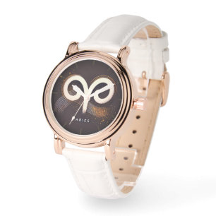 Modernes Minimalistisch Aries-Symbol Armbanduhr