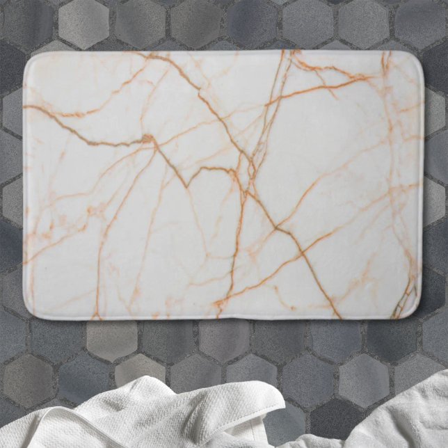 modernes, minimalistisch-chic-skandinavisches weiß badematte (modern minimalist chic scandinavian white marble bath mat)