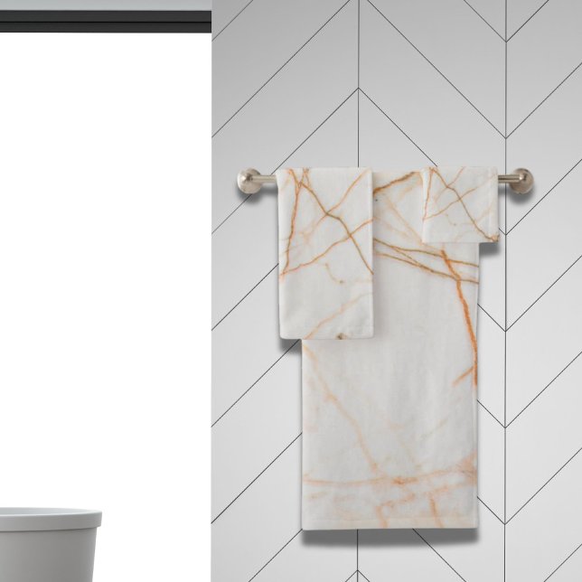 modernes, minimalistisch-chic-skandinavisches weiß badhandtuch set (modern minimalist chic scandinavian white marble bath towel set)