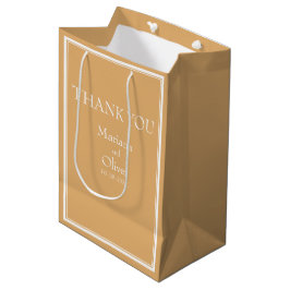 Modernes Minimalistisch-Gelb Mittlere Geschenktüte
