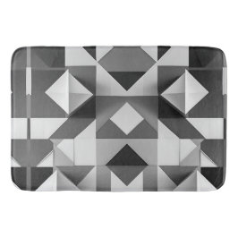 Modernes Minimalistisch geometrisches Muster Schwa Badematte