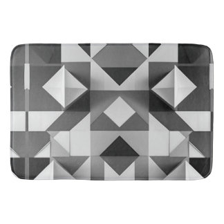 Modernes Minimalistisch geometrisches Muster Schwa Badematte