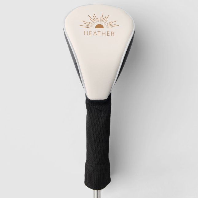 Modernes Minimalistisch Golf Headcover (Vorderseite)