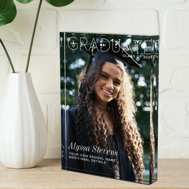 Modernes Minimalistisch Graduiertenweißüberlagerun Fotoblock (Von Creator hochgeladen)