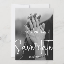 Modernes Minimalistisch - Individuelle Name und Da Save The Date